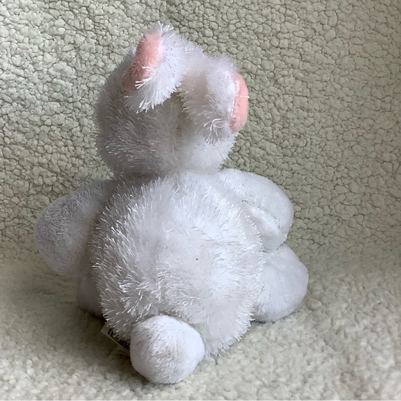 GANZ Webkinz HM078 White Bunny Rabbit Plush Stuffed Animal Toy No Code - Picture 5 of 7